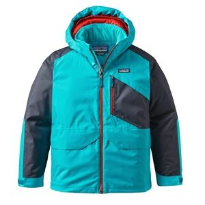 Patagonia Insulated Snowshot Jacket - Teal Blue / Navy / Red - Size XS (5-6)